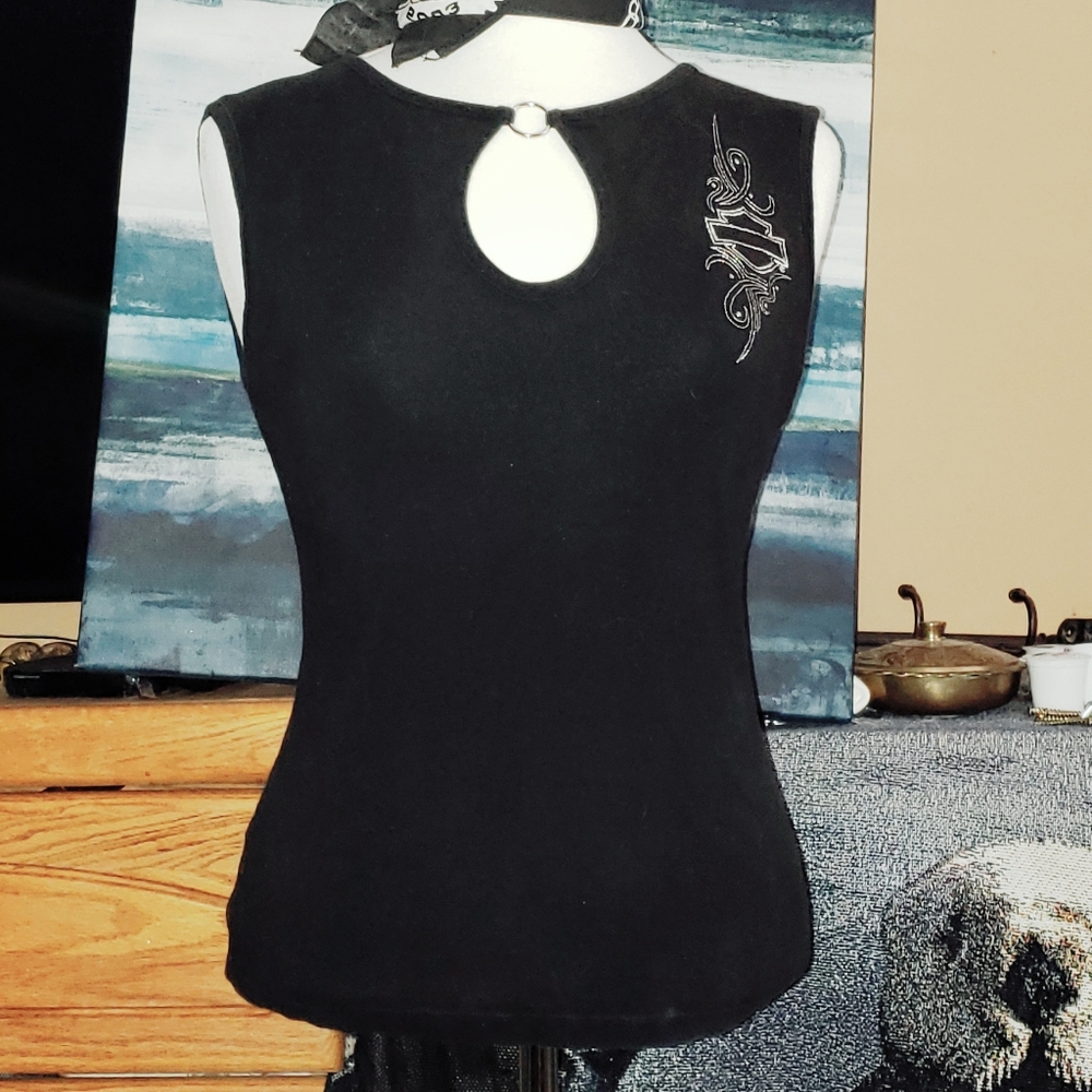 Vintage Harley-Davidson Black Sleeveless T shirt
